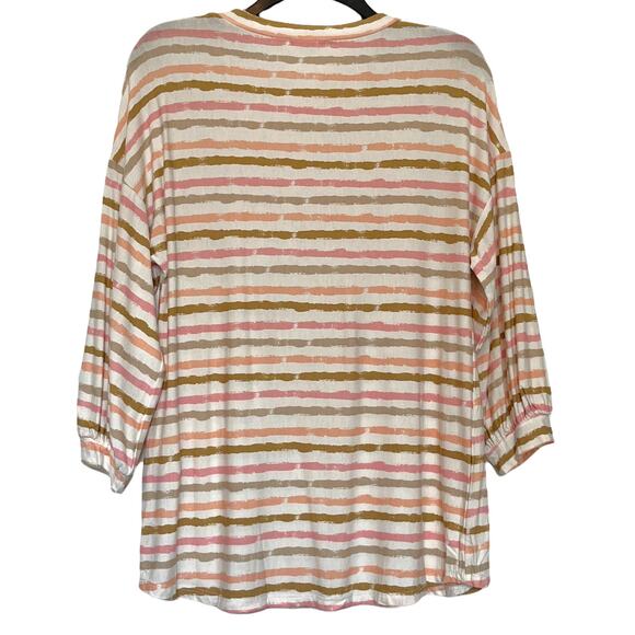 Cotton Bleu Striped Top Small - Picture 4 of 7